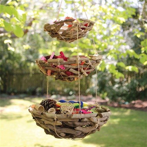 3 Tier Driftwood Bowls - Each - Botanicals 