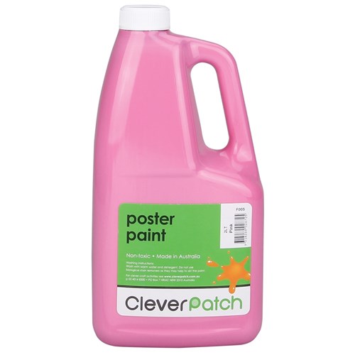 CleverPatch Poster Paint - Pink - 2 Litre