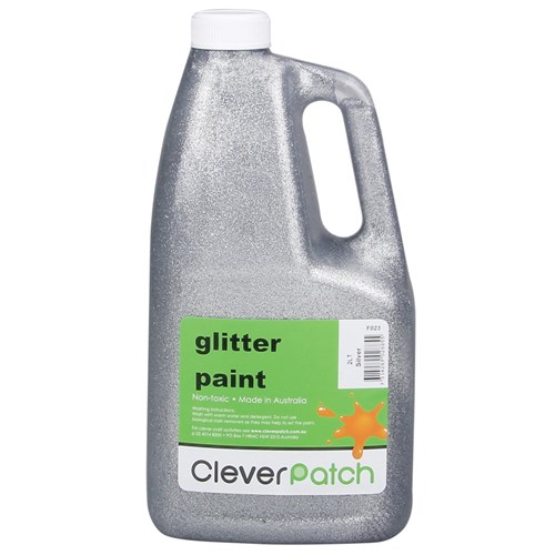 CleverPatch Glitter Paint - Silver - 2 Litre