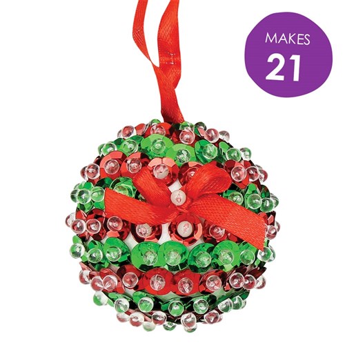 Decofoam Sequin Baubles Activity Pack