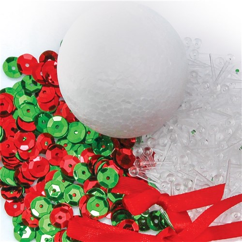 Decofoam Sequin Baubles Activity Pack