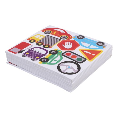 Foam Car Stickers - Pack of 120