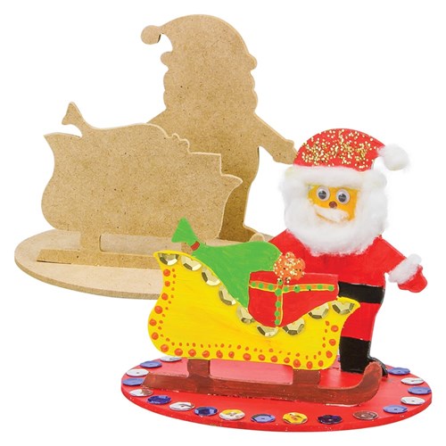 Wooden Christmas Dioramas - Santa - Pack of 10 | Wood Craft ...