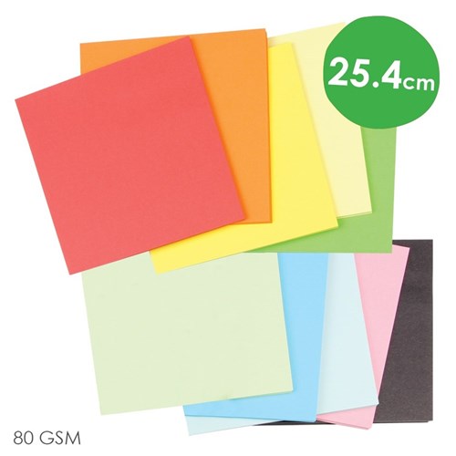 Kinder Matt Paper Squares - 25.4cm - Pack of 360