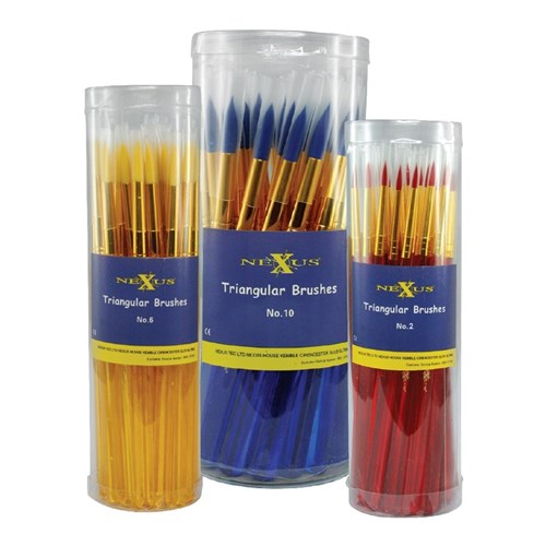 Nexus Triangular Paint Brushes - Pack of 90