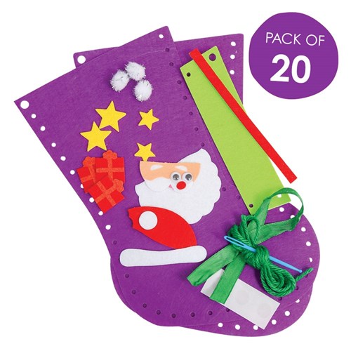 Download Felt Christmas Stocking Sewing Cleverpack Activity Packs Cleverpatch Art Craft Supplies 3D SVG Files Ideas | SVG, Paper Crafts, SVG File