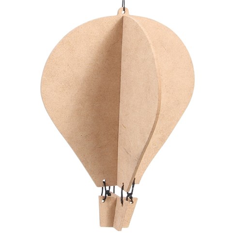 3D Wooden Hot Air Balloon - Each