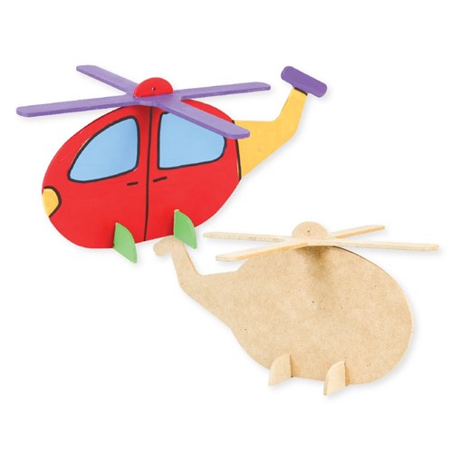 Download 3D Wooden Helicopter - Pack of 10 | 3D Wooden Shapes ...