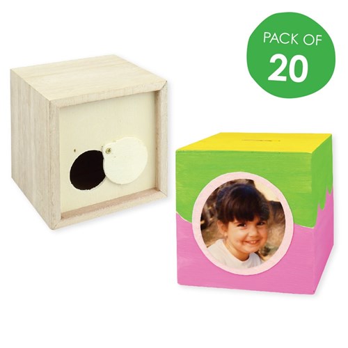 Wooden Money Boxes - Pack of 20