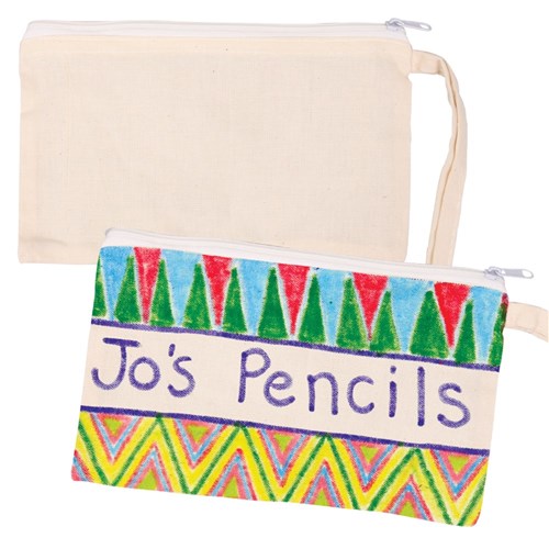 Calico Pencil Cases with Handle - Pack of 10