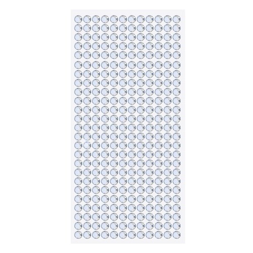 Self-Adhesive Rhinestones - Silver - Pack of 540