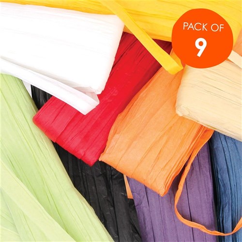 Paper Raffia - 30g - Set of 9 Colours