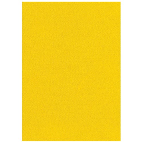 Soft Felt Sheets - Yellow - Pack of 10