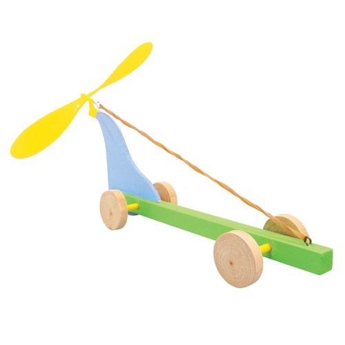 Wooden Propeller Cars - Pack of 4