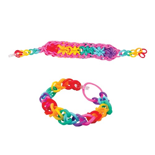 Rubber Bands Making Bracelets  Acrylic Jewelry Connectors
