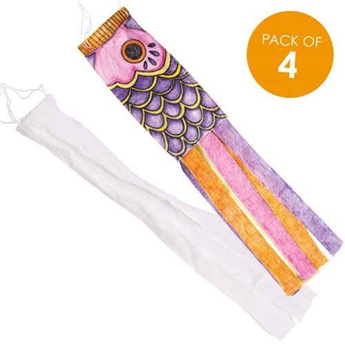 Fabric Wind Socks - Small - Pack of 4