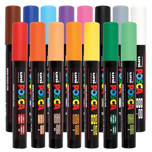 POSCA Paint Markers - Medium Tip - Pack of 15