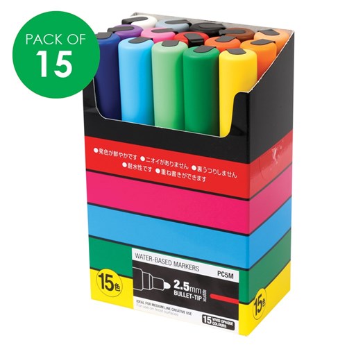 POSCA Paint Markers - Medium Tip - Pack of 15