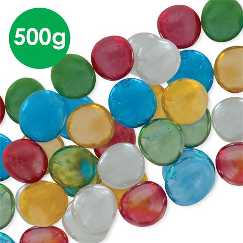 Glass Gems - Bright - 500g Pack