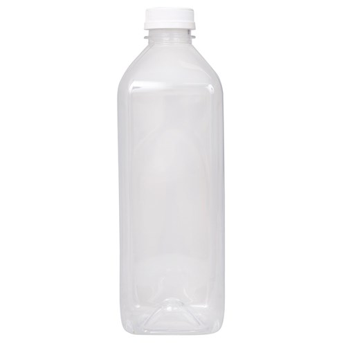1.5L Clear Plastic Bottle with Tamper Evident Cap