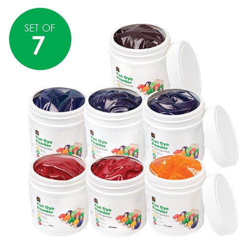 EC Powdered Fun Dye - 500g - Set of 7 Colours