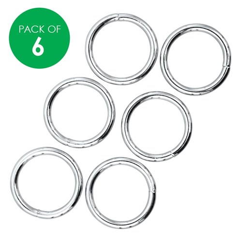 Metal Rings - 25mm - Pack of 6