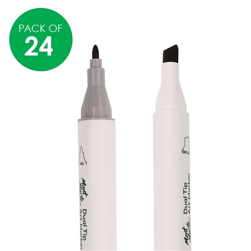 Mont Marte Dual Tip Art Markers - Pack of 24
