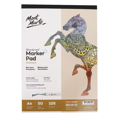 Bleedproof Marker Paper Pad - A4 - 50 Sheets