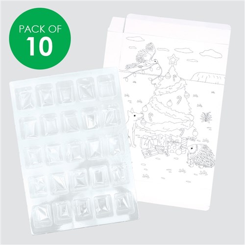 Decorate Your Own Advent Calendars - Pack of 10