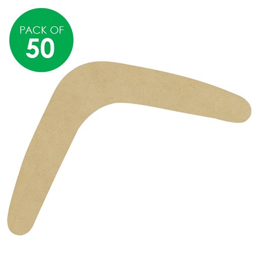 Boomerang Shapes - Wooden - Small - Pack of 50