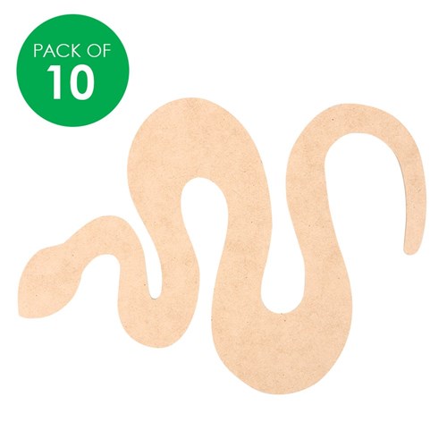 Snake Shapes - Wooden  - Pack of 10