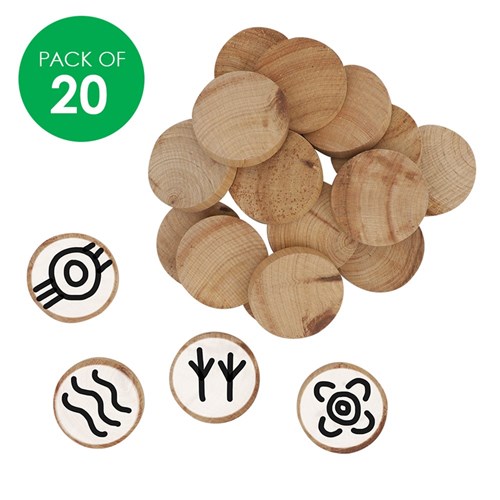 Wooden Story Stones - Pack of 20