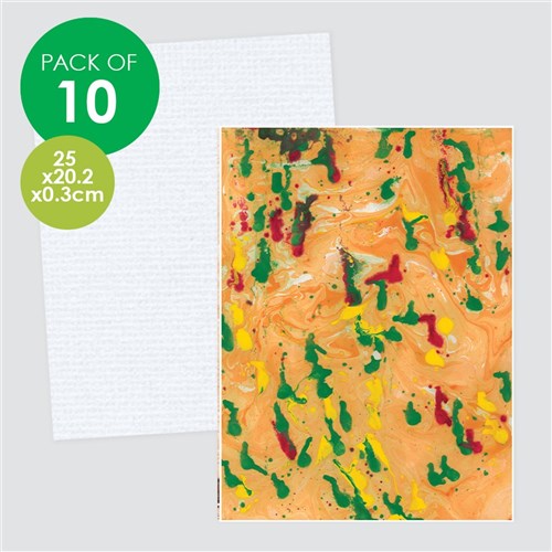 Canvas Panel Art Boards - Small Rectangle - Pack of 10