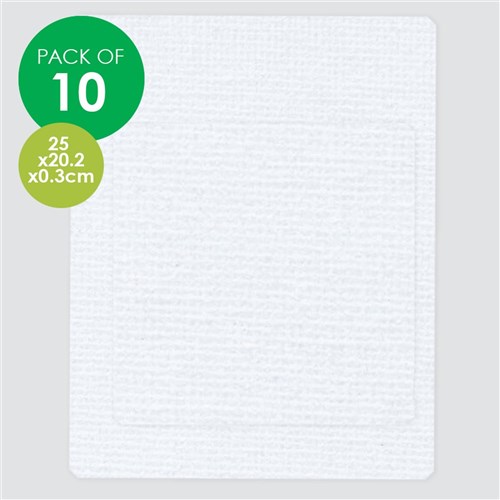 Canvas Panel Art Boards - Small Rectangle - Pack of 10