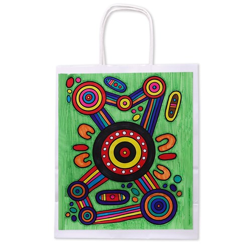 Colour In Gift Bag Bumper Pack - Indigenous Designed - Makes 12 Bags