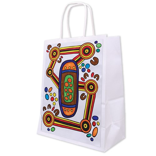 Colour In Gift Bag Bumper Pack - Indigenous Designed - Makes 12 Bags