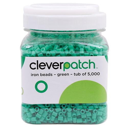 CleverPatch Iron Beads - Green - Tub of 5,000