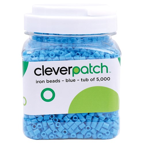 CleverPatch Iron Beads - Blue - Tub of 5,000