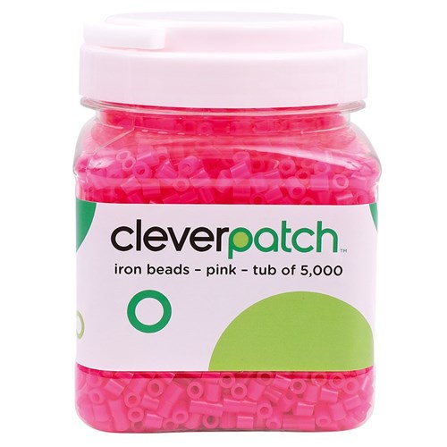 CleverPatch Iron Beads - Pink - Tub of 5,000