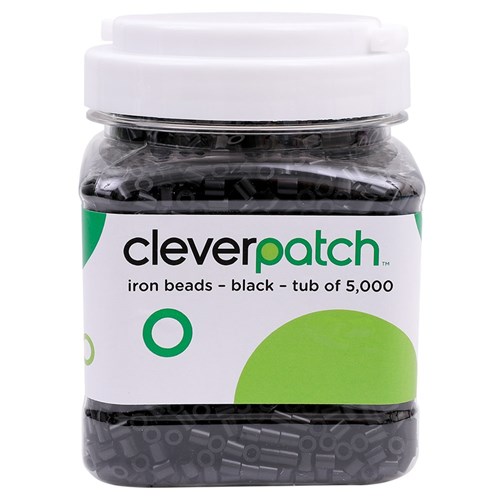 CleverPatch Iron Beads - Black - Tub of 5,000