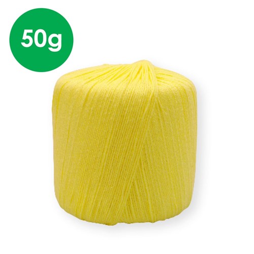 Crochet Cotton - Yellow - 50g