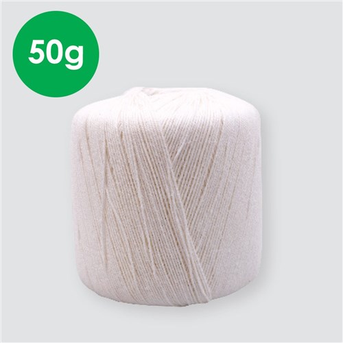 Crochet Cotton - White - 50g
