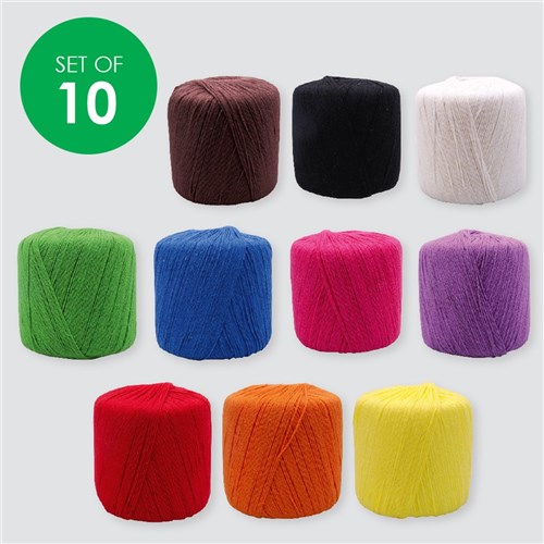 Crochet Cotton - 50g - Set of 10 Colours