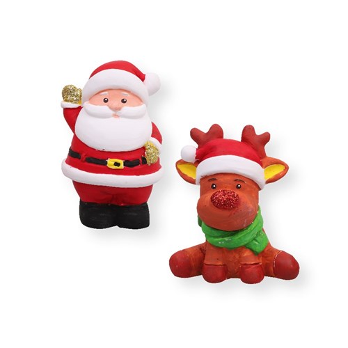 Plaster Christmas Characters - Pack of 6