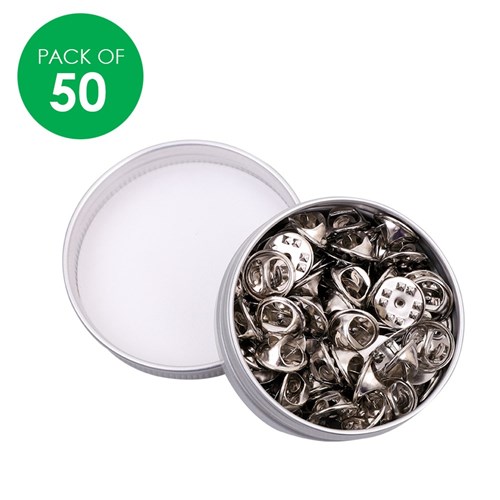 Tie Pins - Silver - Pack of 50