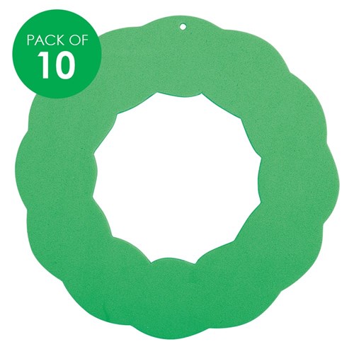 Foam Wreaths - Pack of 10