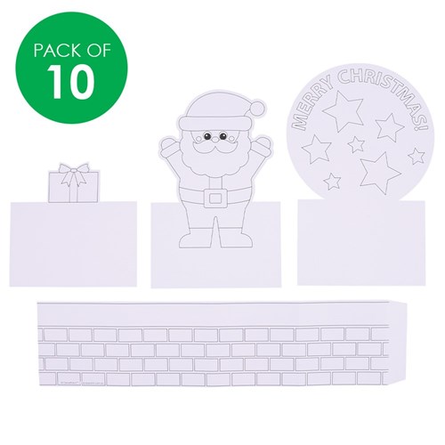 3D Colour in Pop Up Cards - Christmas - Pack of 10