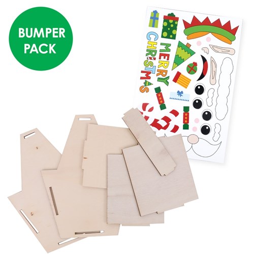 Wooden Christmas Character Baskets Bumper Pack