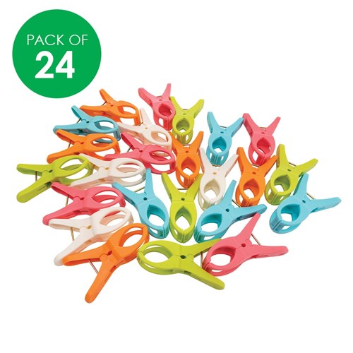 Creatistics Jumbo Plastic Pegs - Pack of 24