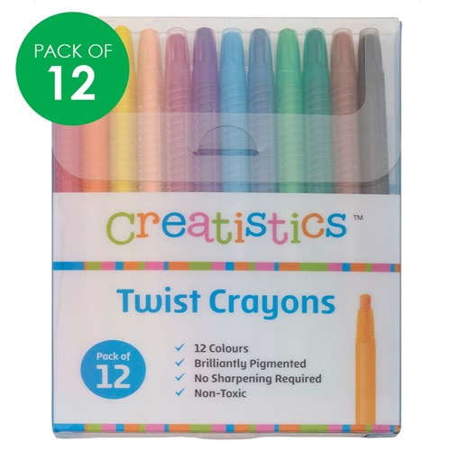Creatistics Twist Crayons  - Pack of 12